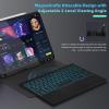 DoohowCase Backlit Bluetooth Keyboard Case Touch for Lenovo Tab M11 11-inch 2024, Keyboard with Trackpad with 7-Color Backlit and Multi-Angle Kickstand for Lenovo Tab M11 11" view 3