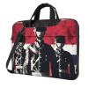 Laptop Shoulder Bag 13-15.6 inch Laptop Bag Soldier in Front of American Flag Computer Bag Messenger Bag for Men Women view 1