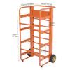 ikare Wire Spool Rack, Cable Caddy Heavy Duty Multi-Spool Wire Rack Dispenser with Wheel, Electrical Wire Spool Holder with Storage Tray for Wiring Storage and Electrical Industrial view 2