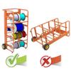 ikare Wire Spool Rack, Cable Caddy Heavy Duty Multi-Spool Wire Rack Dispenser with Wheel, Electrical Wire Spool Holder with Storage Tray for Wiring Storage and Electrical Industrial view 4
