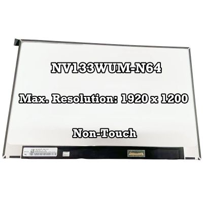 100% sRGB NV133WUM-N64 1920X1200 100% sRGB 400nits LCD Screen Display Panel Replacement 60Hz 30Pins