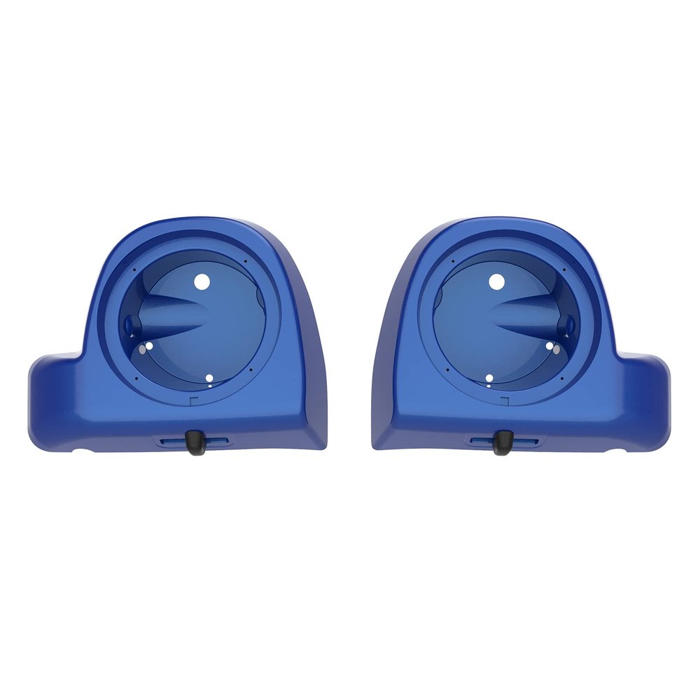 Mats-Csrewy Lower Vented Fairing Speaker Pods 6.5 inch for Harley Touring, FLT, FLHT, FLHTCU, FLHRC, Road Glide, Road King, Street Glide, Electra Glide 2014-2023 Blue Max