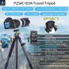 Carbon Fiber Tripod INNOREL P254C 62.5 Compact Lightweight Tripod & Monopod for DSLR Camera Stand Support with Low Gravity Center Ball Head Special-Shaped Center Column Max Load 26.5 lbs/12 kg view 2