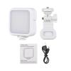 Andoer LED Video Light, Bicolor Photography Light 3000K-7000K Camera Light, Fill Light with 3 Cold Shoe Mounts and 1/4"" Screw Hole, Clip Adapter for TikTok Photography, White/Dark Grey Heather view 3