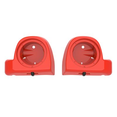 Mats-Csrewy Lower Vented Fairing Speaker Pods 6.5 inch for Harley Touring, FLT, FLHT, FLHTCU, FLHRC, Road Glide, Road King, Street Glide, Electra Glide 2014-2023 Laguna Orange