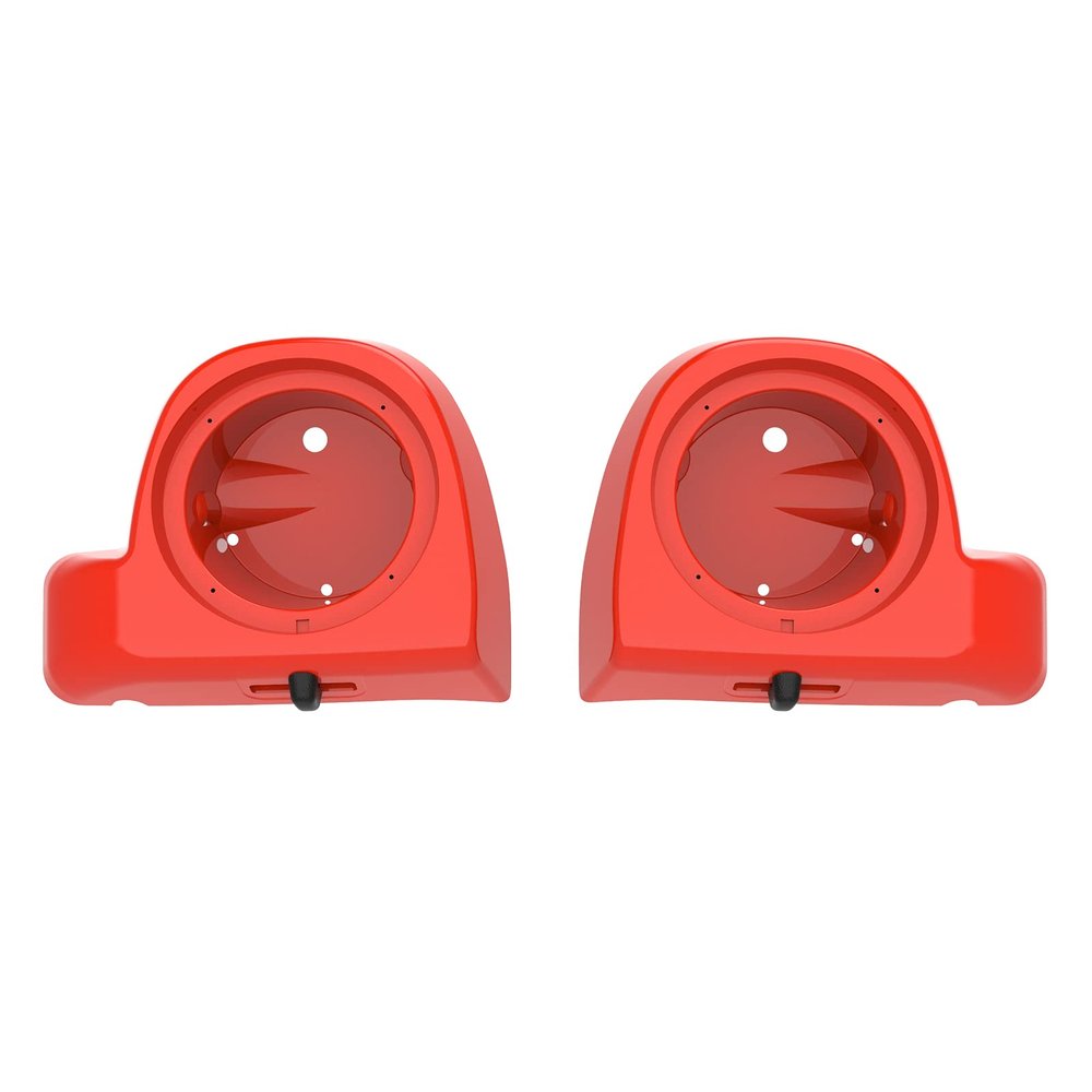 Mats-Csrewy Lower Vented Fairing Speaker Pods 6.5 inch for Harley Touring, FLT, FLHT, FLHTCU, FLHRC, Road Glide, Road King, Street Glide, Electra Glide 2014-2023 Laguna Orange