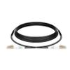LC to LC Fiber Patch Cable Multimode 10m/33ft,2 Core TPU Outdoor Fiber Optic Cable Armored 50/125um OM3 Duplex Fiber Optic Cable OD-4mm,UPC Fiber Optic Internet Cable view 1