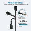 10FT Power Cord for LG TV 24" 28" 32" 40" 43" 48" 49" 50" 55" 60" 65" 75" 80" 85" LCD HD Smart 4K TV 2 Prong AC Power Cable, 43LH570A 55UH6090 55LH575A 55UH6030 32LH500B Charging Cable (Black) view 3