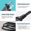 10FT Power Cord for LG TV 24" 28" 32" 40" 43" 48" 49" 50" 55" 60" 65" 75" 80" 85" LCD HD Smart 4K TV 2 Prong AC Power Cable, 43LH570A 55UH6090 55LH575A 55UH6030 32LH500B Charging Cable (Black) view 4