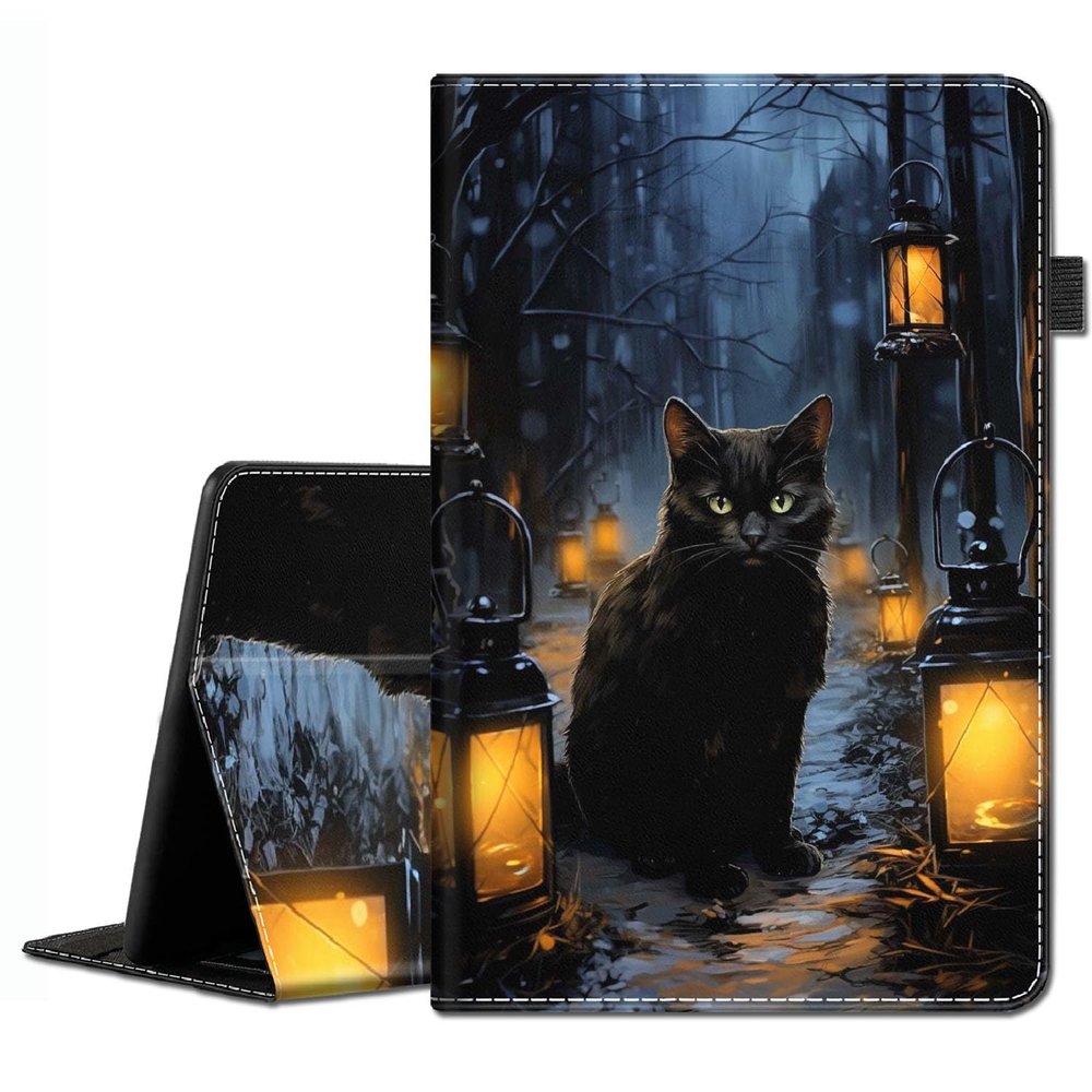 Case for Amazon Kindle Fire Max 11 Tablet (13th Generation, 2023 Release) - Slim Fit Standing Cover with Auto Sleep/Wake for All-New Fire 11 Max TabletBlack Cat Magic