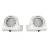Mats-Csrewy Lower Vented Fairing Speaker Pods 6.5 inch for Harley Touring, FLT, FLHT, FLHTCU, FLHRC, Road Glide, Road King, Street Glide, Electra Glide 2014-2023 Stone washed white pearl view 2