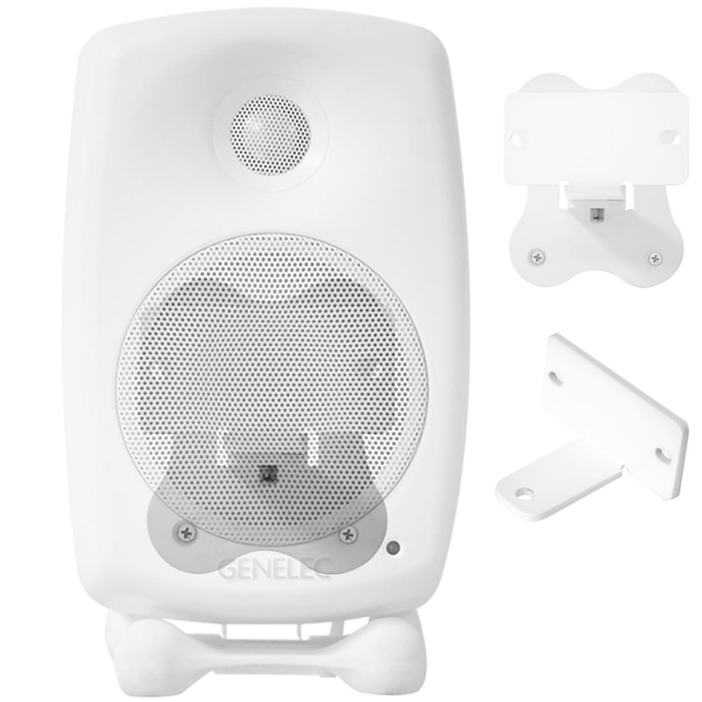 Aokicase Compatible with Genelec G2 Wall Mount Holder Genelec G2 Stand Genelec G2 Metal Bracket Accessories, Accessories Rack (White) 2 Pieces