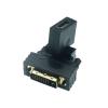 90 180 Degree Rotation DVI 24+1 to HDMI-compatible Adapter DVI to HD 1080P HDTV Converter Fit Compatible PC PS3 Projector TV Box view 1