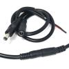 YSJJZRL 2 Pack DC 5.5x2.1mm Male+Female Plug to Bare Wire Open End DC Power Pigtails Cable DIY Repair Cord (5M) view 3