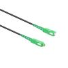 Simplex SC/APC to SC/APC Fiber Patch Cable 100m/328ft,Fiber Optic Internet Cable,Single Mode Armored Fiber Optic Jumper Optical Patch Cord, Att Fiber Cable OS1/OS2 Compatible OD 3.0mm LSZH Black view 3