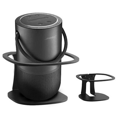 Aokicase Compatible with Bose Portable Home Speaker Wall Mount Holder Bose Portable Home Speaker Stand Bose Portable Home Speaker Metal Bracket Accessories, Accessories Rack (Black) 2 Pieces