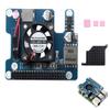 POE HAT Board for Raspberry Pi 5, Power Over Ethernet HAT(POE) with Onboard Cooling Fan and Metal Heatsink, Supports 802.3af/at Network Standard,12V and 5V Power Outputs view 1