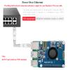 POE HAT Board for Raspberry Pi 5, Power Over Ethernet HAT(POE) with Onboard Cooling Fan and Metal Heatsink, Supports 802.3af/at Network Standard,12V and 5V Power Outputs view 4