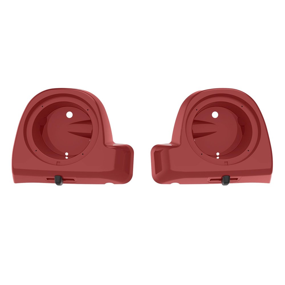 Mats-Csrewy Lower Vented Fairing Speaker Pods 6.5 inch for Harley Touring, FLT, FLHT, FLHTCU, FLHRC, Road Glide, Road King, Street Glide, Electra Glide 2014-2023 Redline Red