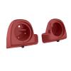 Mats-Csrewy Lower Vented Fairing Speaker Pods 6.5 inch for Harley Touring, FLT, FLHT, FLHTCU, FLHRC, Road Glide, Road King, Street Glide, Electra Glide 2014-2023 Redline Red view 2