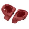 Mats-Csrewy Lower Vented Fairing Speaker Pods 6.5 inch for Harley Touring, FLT, FLHT, FLHTCU, FLHRC, Road Glide, Road King, Street Glide, Electra Glide 2014-2023 Redline Red view 4