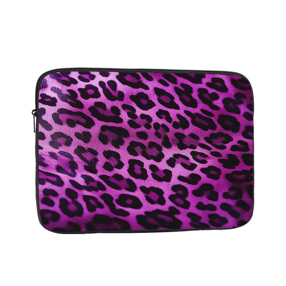 NONHAI Purple Leopard Laptop Sleeve Case 17 inch Laptop Bag Shockproof Protective Notebook Case Computer Carrying Bag Case