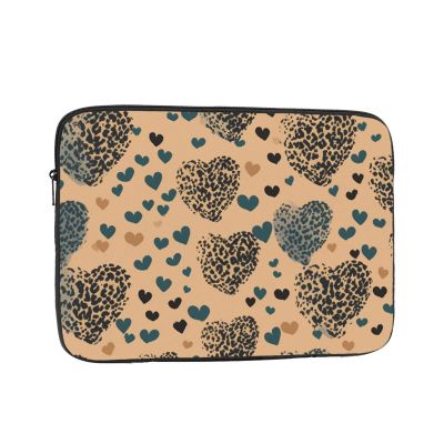 Leopard Love Laptop Sleeve Case 12 inch Laptop Bag Shockproof Protective Notebook Case Computer Carrying Bag Case
