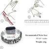C&L Accessories Wristband Compatible With Fitbit Versa 2, Versa, Versa Lite - Beaded Adjustable Bracelet (Spider Web Jasper) view 4