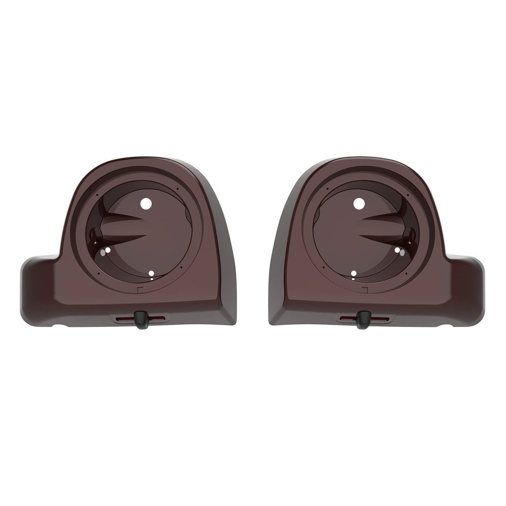 Mats-Csrewy Lower Vented Fairing Speaker Pods 6.5 inch for Harley Touring, FLT, FLHT, FLHTCU, FLHRC, Road Glide, Road King, Street Glide, Electra Glide 2014-2023 Twisted Cherry