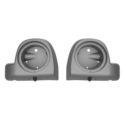 Mats-Csrewy Lower Vented Fairing Speaker Pods 6.5 inch for Harley Touring, FLT, FLHT, FLHTCU, FLHRC, Road Glide, Road King, Street Glide, Electra Glide 2014-2023 Charcoal Grey Denim
