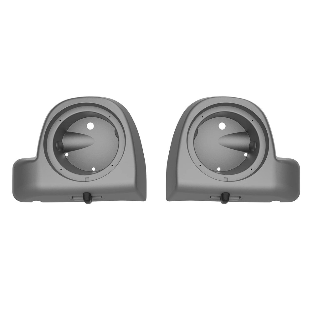 Mats-Csrewy Lower Vented Fairing Speaker Pods 6.5 inch for Harley Touring, FLT, FLHT, FLHTCU, FLHRC, Road Glide, Road King, Street Glide, Electra Glide 2014-2023 Charcoal Grey Denim