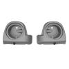 Mats-Csrewy Lower Vented Fairing Speaker Pods 6.5 inch for Harley Touring, FLT, FLHT, FLHTCU, FLHRC, Road Glide, Road King, Street Glide, Electra Glide 2014-2023 Charcoal Grey Denim view 2