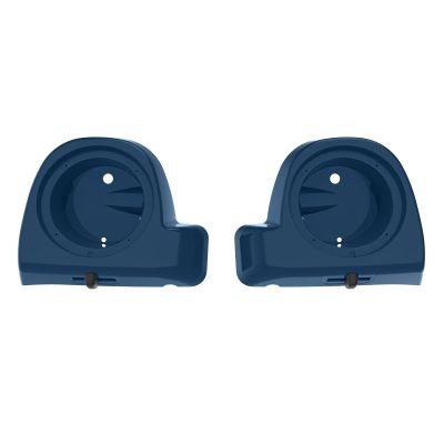Mats-Csrewy Lower Vented Fairing Speaker Pods 6.5 inch for Harley Touring, FLT, FLHT, FLHTCU, FLHRC, Road Glide, Road King, Street Glide, Electra Glide 2014-2023 Reef Blue