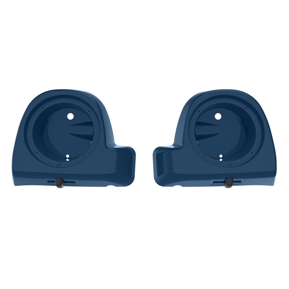 Mats-Csrewy Lower Vented Fairing Speaker Pods 6.5 inch for Harley Touring, FLT, FLHT, FLHTCU, FLHRC, Road Glide, Road King, Street Glide, Electra Glide 2014-2023 Reef Blue