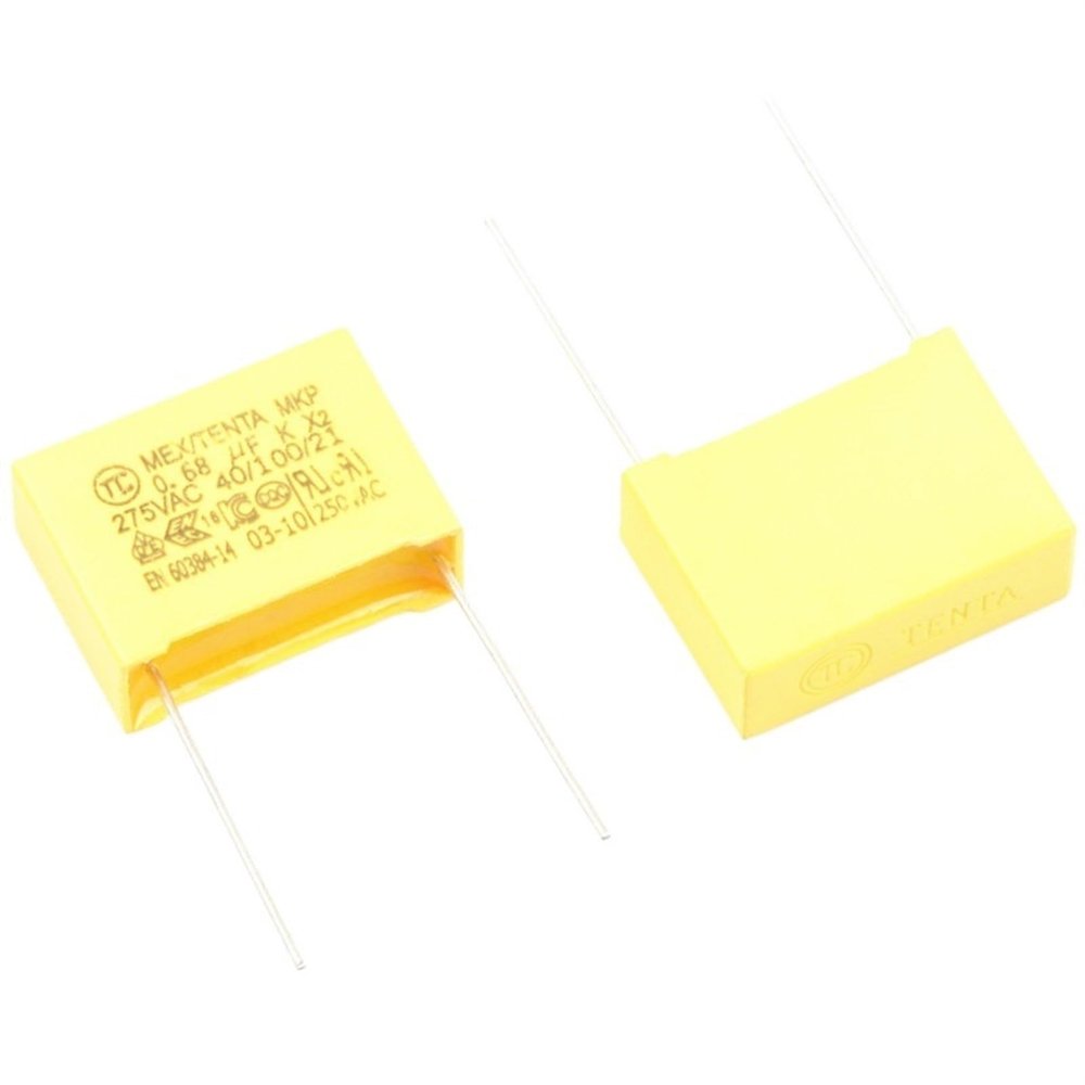 5pcs 275VAC Capacitor X2 Capacitor 0.68uF 680nf Pitch 22mm X2 275V Polypropylene Film Capacitor