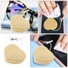 Mobestech 1pc Heart-Shaped Screen Cleaner Multi-use Eyeglasses and Camera Lens Wipe Reusable Pendant Convenient for Phones and Screens Easy Dust and Fingerprint Removal view 3