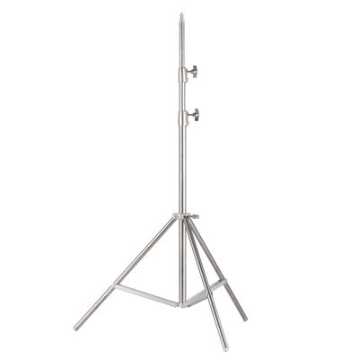 Andoer 200cm Stainless Steel Light Stand, Photography Tripod Stand with 1/4" Screw for Photography Studio/LED Video Light/Umbrella Ring Light/Softbox