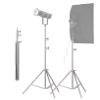 Andoer 200cm Stainless Steel Light Stand, Photography Tripod Stand with 1/4" Screw for Photography Studio/LED Video Light/Umbrella Ring Light/Softbox view 3