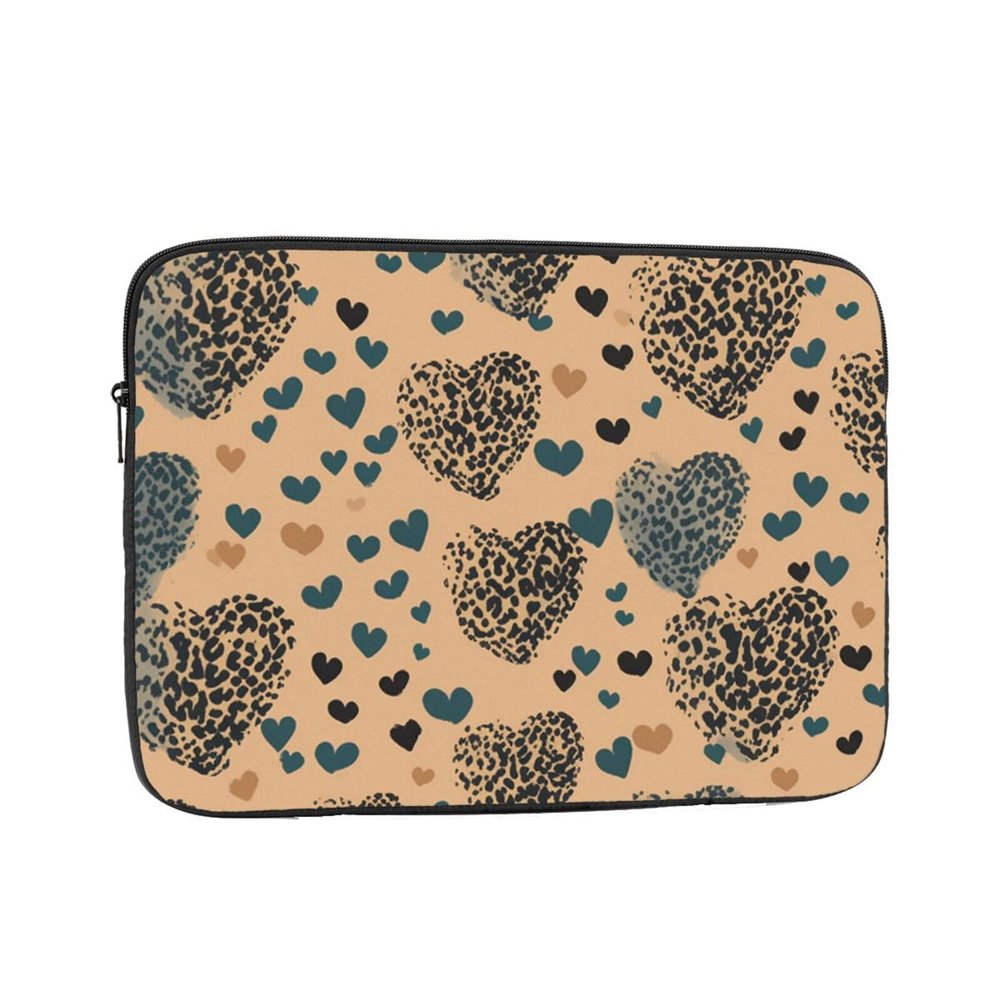Leopard Love Laptop Sleeve Case 13 inch Laptop Bag Shockproof Protective Notebook Case Computer Carrying Bag Case