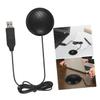 Lurrose 360degree USB Conference Meeting Microphone with Pickup for Audio to Workspaces Play Desktop Mic for Home and Team Calls Black view 3