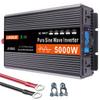 ctamm 3000W 4000W 5000W 6000W Pure Sine Wave Power Inverter High Efficiency DC 12V/24V to AC 220V 230V 240V Converter Solar Power Inverter with AC Outlets & LCD Display (5000W,12Vto220V) view 1