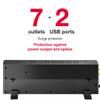 Rocketfish 7-Outlet/1-USB-C/1-USB 3,600 Joules Surge Protector - Apartment & House Essential - Multi-Plug Outlet Power Strip with USB & USB-C Ports - Power Strip with Standard & Wide-Spaced Outlets view 4