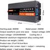 3000W 4000W 5000W 6000W Pure Sine Wave Power Inverter High Efficiency DC 12V/24V to AC 220V 230V 240V Converter Solar Power Inverter with AC Outlets & LCD Display (4000W,12Vto220V) view 2