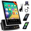 Inefala [2+64GB] Double Din Android 15 Car Stereo with Vertical 9.5 Inch HD Touchscreen, Car Radio with Wireless Carplay Android Auto GPS WiFi Bluetooth FM/RDS EQ SWC Backup Camera MIC view 1