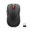 Lenovo USB-C Rechargeable Silent Mouse (WL500) - Silent Buttons, USB-C Rechargeable, Ambidextrous Grip, Adjustable DPI - Plug-and-Play 2.4G Receiver Computer Mouse (Black) view 1