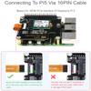 PCIe to M.2 Adapter for Raspberry Pi 5, Supports NVMe Drive Protocol Compatible with 2230/2242 Size M.2 Solid State Drive, High-Speed Reading/Writing, Gen2 and Gen3 Modes, HAT + Standard view 3