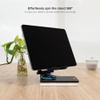 TooQ PH-Hermes-Halley - Adjustable Stand for Mobile Phone or Tablet up to 12.9 Inches, Foldable, 360 Rotation, Black view 3