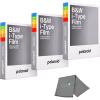 Polaroids Black & White Instant Film, 3 Pack, 24 Photos, B&W Film Works with Polaroid i-Type Cameras, Now, Now+, I-2, & Lab, Bundle with a Lumintrail Lens Cleaning Cloth view 1