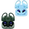 2 Sets Bluetooth Headphones Wireless Earbuds 80hrs Playtime Wireless Charging Case Sports Ear buds with Earhook Premium Deep Bass IPX7 Waterproof Over-Ear Earphones for TV Phone Laptop Olive and Blue view 1