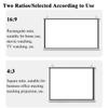 60 72 Inch HD Projector Screen Portable, 16:9/4:3 Home Theater Movie Screen for Playroom Living Room Bedroom Children Study Gaming Room, Lightweight Mobile No-Hole Wall Hanging White Screen (Color : view 2